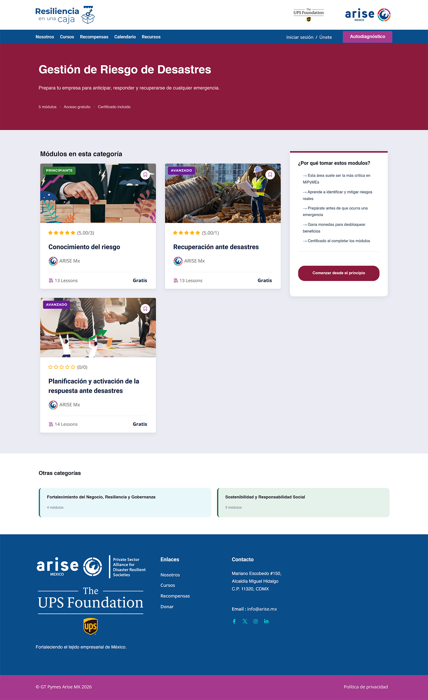 Disaster Risk Management learning path category