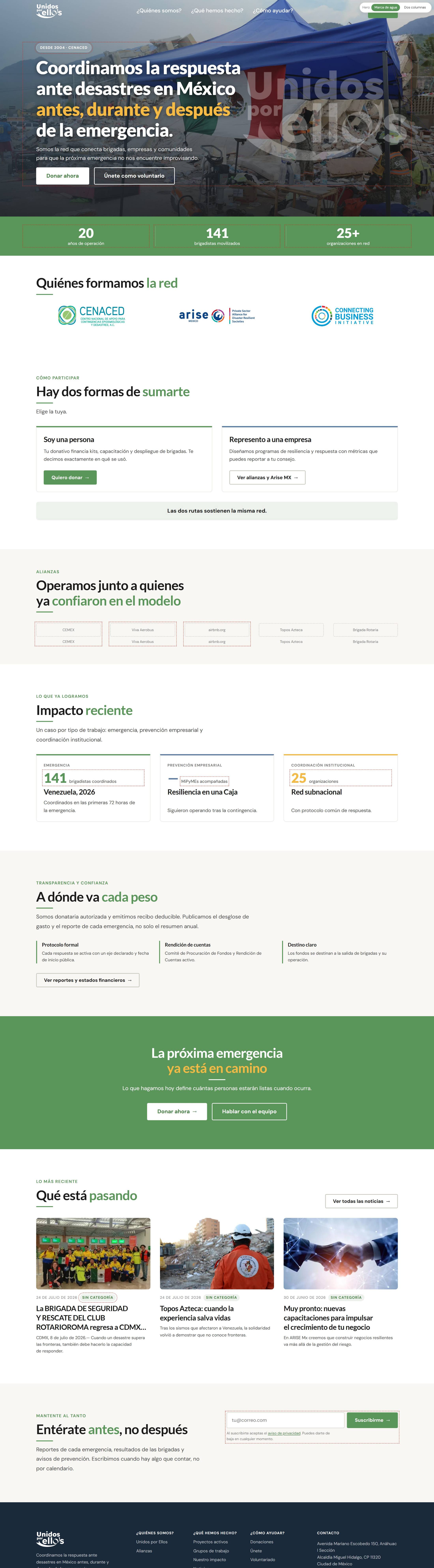 Homepage direction B — campaign